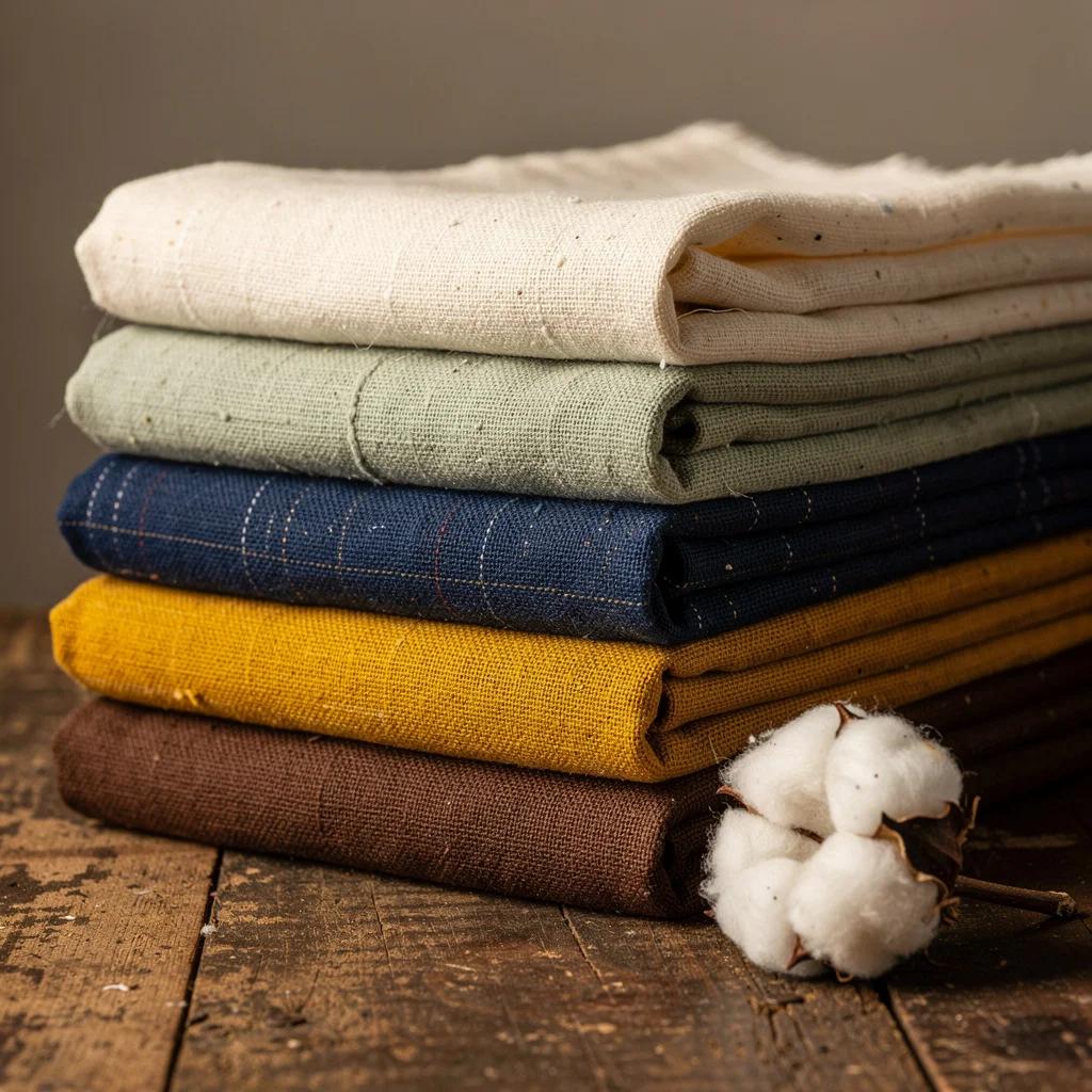 Khadi & Handloom Cotton — Handspun and handwoven fabric from Gujarat cooperatives | Dharaa and Kavya collections by Varsha Sharma